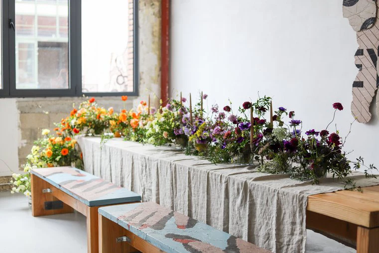 Atelier scénographie florale - Cascade arc-en-ciel - Image 3